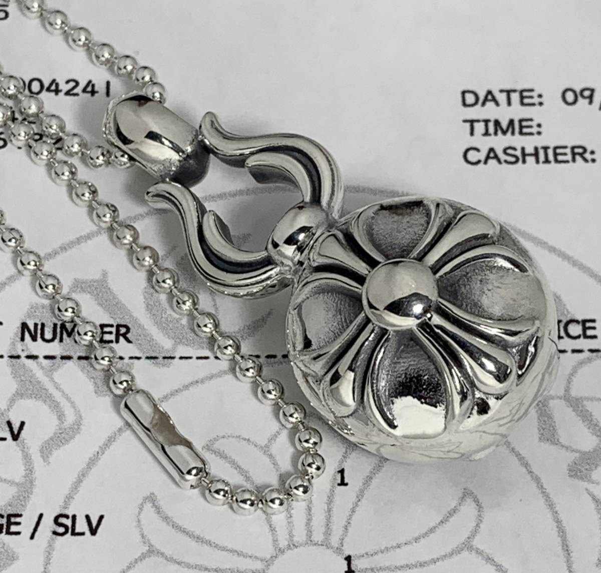 クロムハーツ【CHROME HEARTS】ラージクロスボールペンダント/ボール
