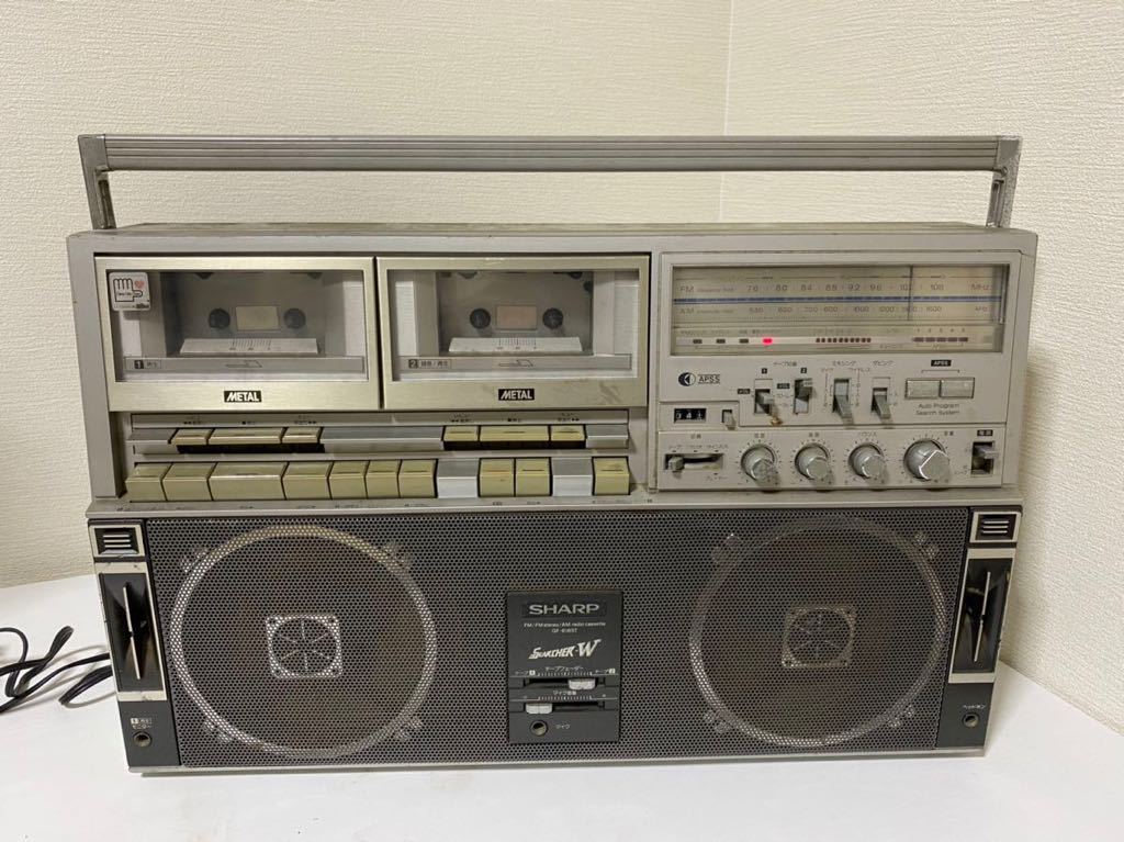 SHARP GF-1000 Wラジカセ◇ジャンク品