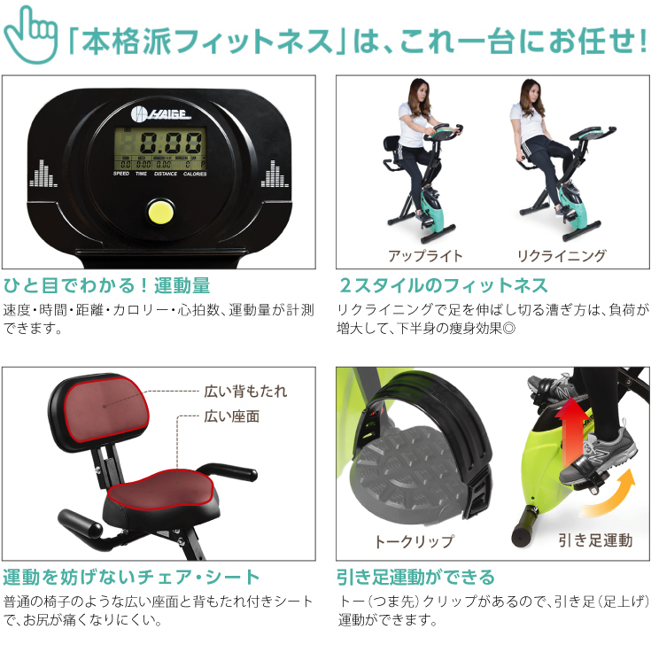 フィットネスバイク 折りたたみ 静音 折りたたみ式 | : ☆マラソン 特別価格!フィットネスバイク 耐 AORTD 家庭用エアロバイク グロング公式ショップ フィットネスバイク（フィットネスマシン｜フィットネス 家庭用 2024年改良 最大35%OFF&frasl;訳あり品&frasl;アウトレットフィットネスバイク