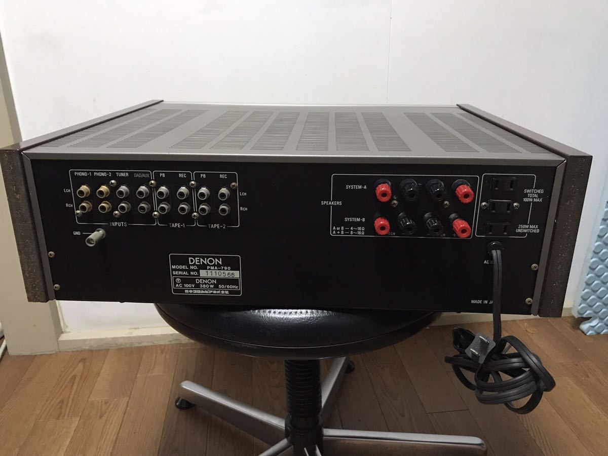 ジャンク＞ DENON プリメインアンプ PMA-790