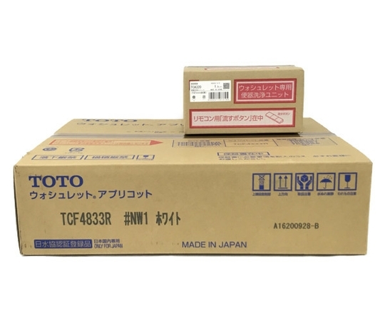  TOTO TCF4833AKR TCF4833R TCA320 ウォシュレット アプリコット #NW1 ホワイト N5231038(温水便座、ウォシュレット)｜売買されたオークション情報、yahooの商品情報をアーカイブ公開 - オークファン トイレ