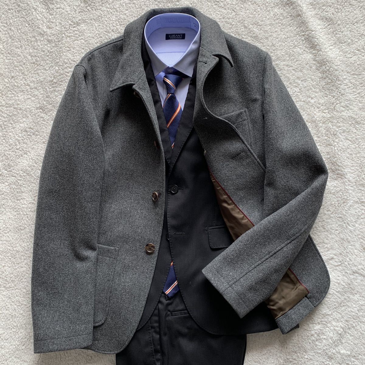 PaulSmith ステンカラーコート XL グレー