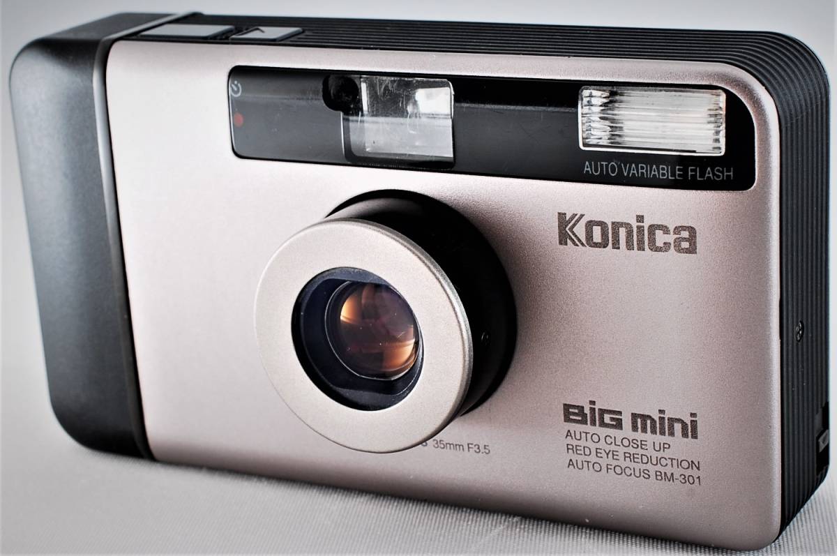 junk [Exc+5 w⁄Case] Konica Big mini BM-301 Limited Film Camera