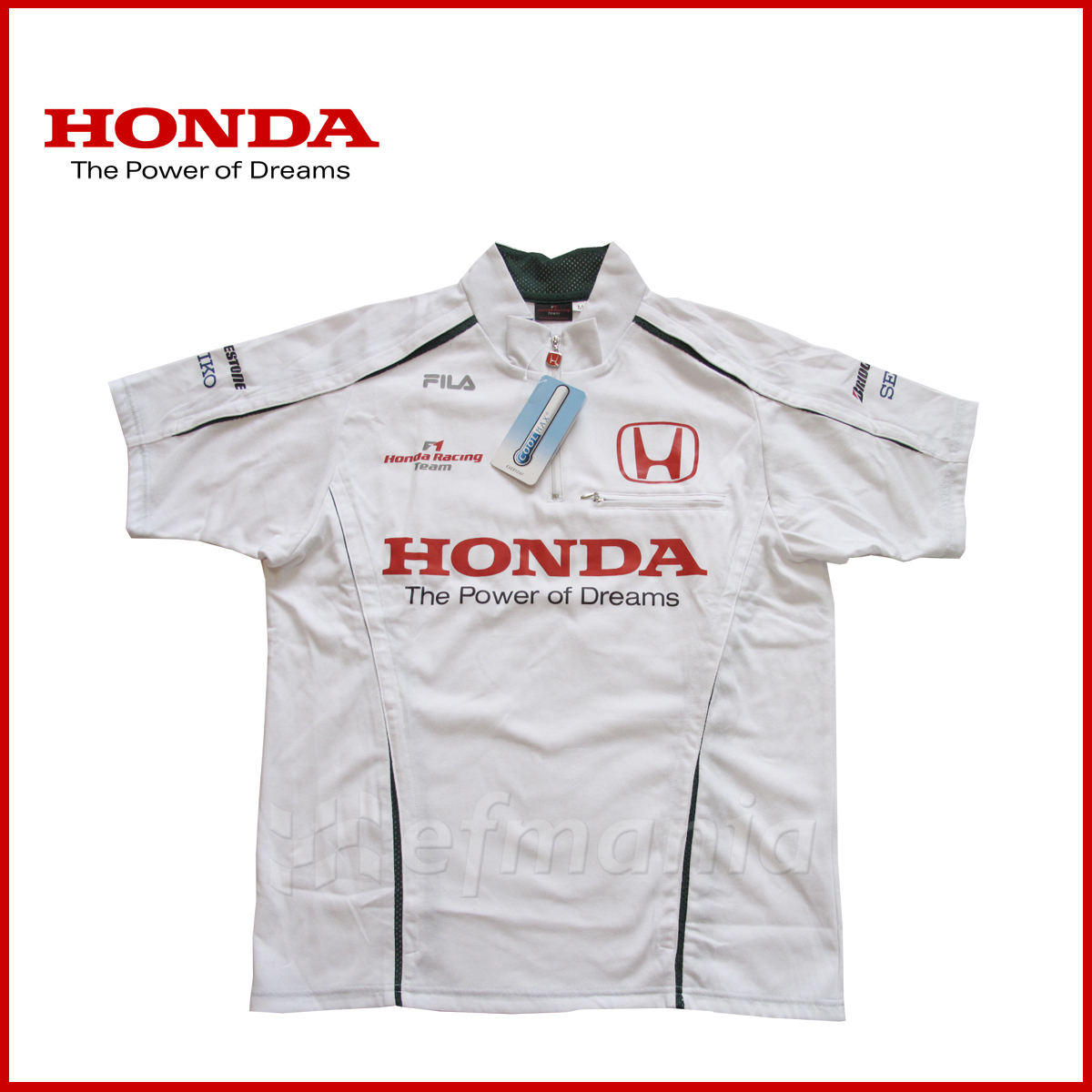  非売品 ホンダ レーシングF1チーム支給品 後期 ZIPシャツ The Power of Dreams L FILA S660 シビック タイプR NSX(F1)｜売買されたオークション情報、yahooの商品情報をアーカイブ公開 - オークファン F1