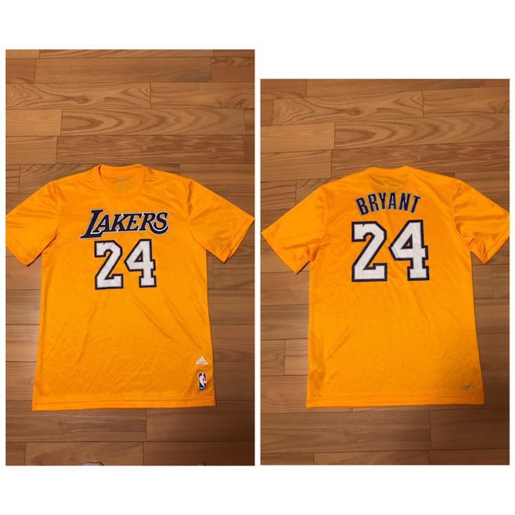 大得価，格安 着用5度程.極 アディダス製／NBA LAKERS ロサンゼルス レイカーズ JサイズM 永久欠番#24 BRYANT/コービー ブライアント ドライTシャツ(記念ユニフォーム)｜売買されたオークション情報、yahooの商品 ユニフォーム