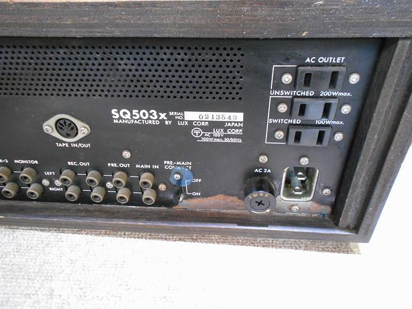 ☆LUXMAN SQ503X プリメインアンプ ジャンク☆ 【公式通販】
