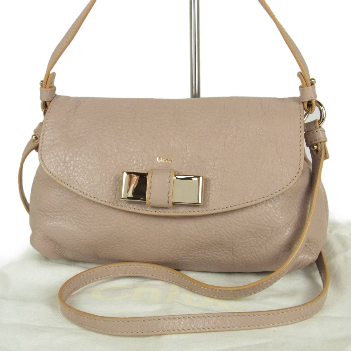 クロエ Chloe 極美品 リリィ レザー 2WAY 斜め掛け ショルダー ミニ