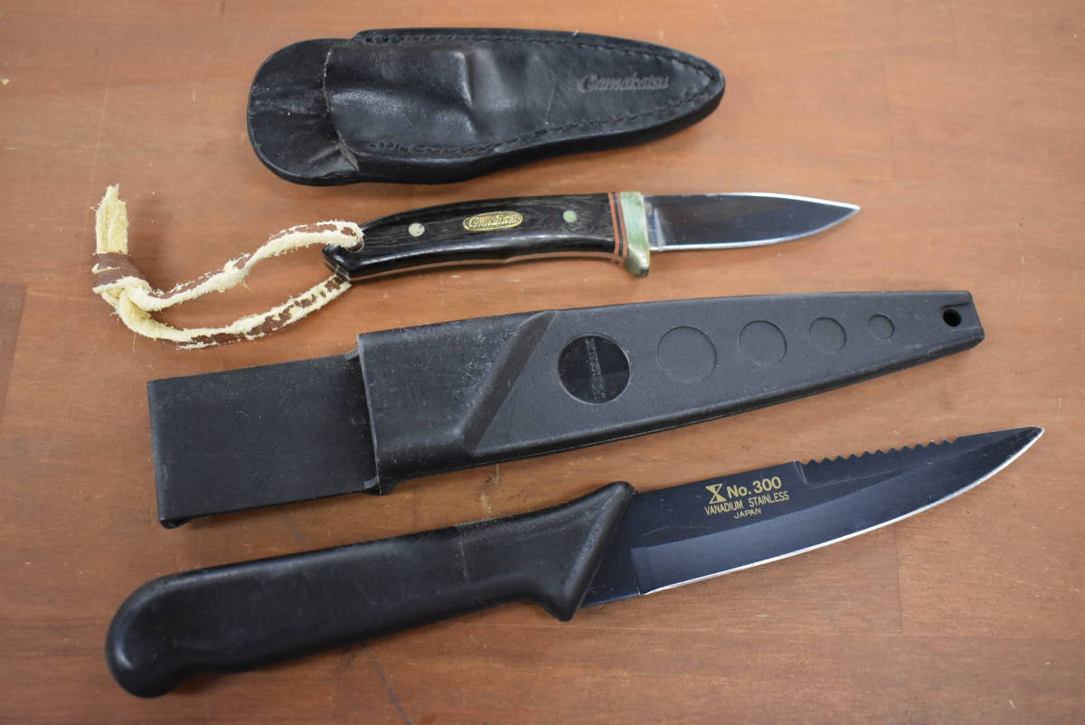 お得，人気 品 がまかつ カザックス フィッシングナイフ 2個セット Gamakatsu KAZAX フィッシュナイフ ナイフ キャンプ アウトドア 等にも(アクセサリー)｜売買されたオークション情報、yahooの商品情報をア アクセサリー