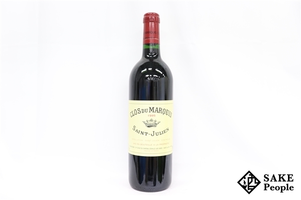 ■注目! クロ・デュ・マルキ 1995 750ml 12.5% フランス ボルドー 赤 クロ・デュ・マルキ デュ マルキ ⁄ クロ・デュ・マルキ2002（750ml） Marquis]ワイン専門店