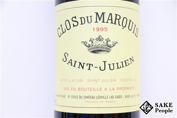 ■注目! クロ・デュ・マルキ 1995 750ml 12.5% フランス ボルドー 赤 クロ・デュ・マルキ デュ マルキ ⁄ クロ・デュ・マルキ2002（750ml） Marquis]ワイン専門店