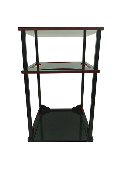 通販モール 極美品!! 茶道具 碌々斎好写 青漆爪紅 糸巻棚