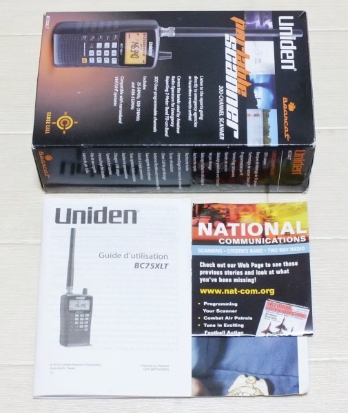 ユニデン 希少 ユニデン Uniden 広帯域受信機 BC-75XLT BC75XLT エア