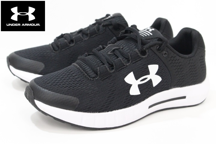 SALE，安い レディース ランニングシューズ アンダーアーマー UNDER ARMOUR UA W MICRO G PURSUIT BP 3021969 002 BLACK/WHITE 25.5cm(25.5cm以上)｜売買されたオークション情報、yahooの商品情報をアーカイブ公開 - オークフ 25.5cm以上