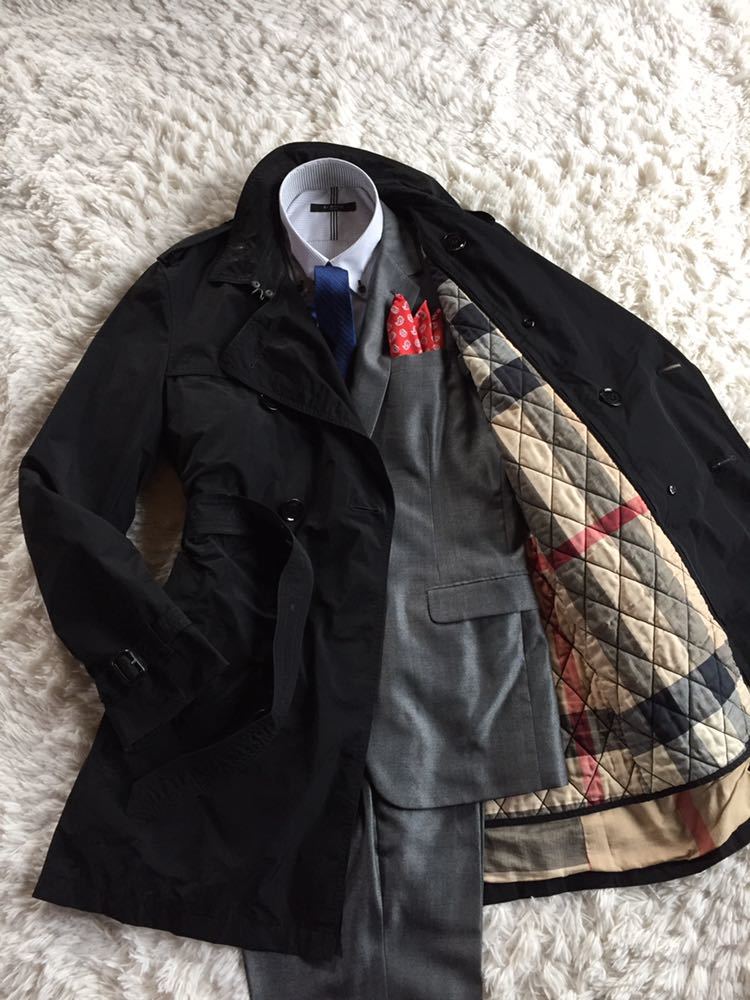 襟裏ノバチェック柄☆高級バーバリーブリット【BURBERRY BRIT 