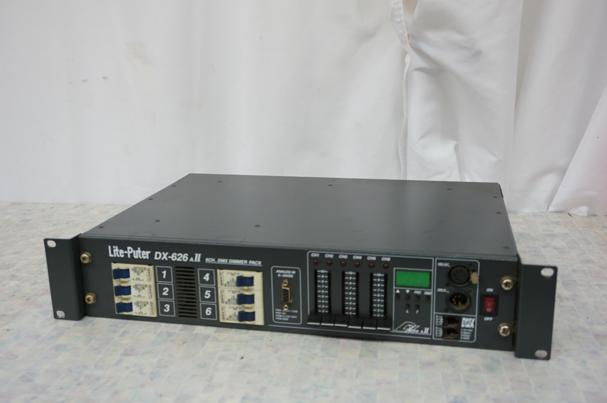 Lite-Puter ライトピューター DX-626AⅡ DMX DIMMER PACK 調光ユニット 