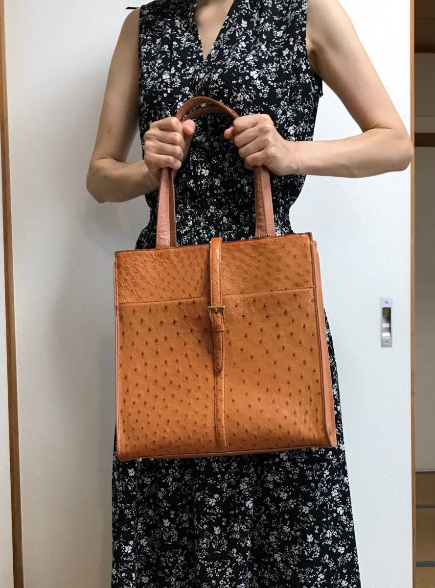 ❤ハイブランドに多く使われるオーストリッチ素材をリアルに再現♪❤トートバッグ オーストリッチ バッグ トート レディース 本革 2way 本物