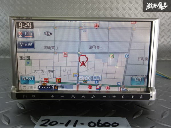 動作品クラリオンナビGCX714W メモリーナビ中古品 クラリオン メモリーナビ Clarion DVD CD フルセグ GCX710 DVD⁄CD