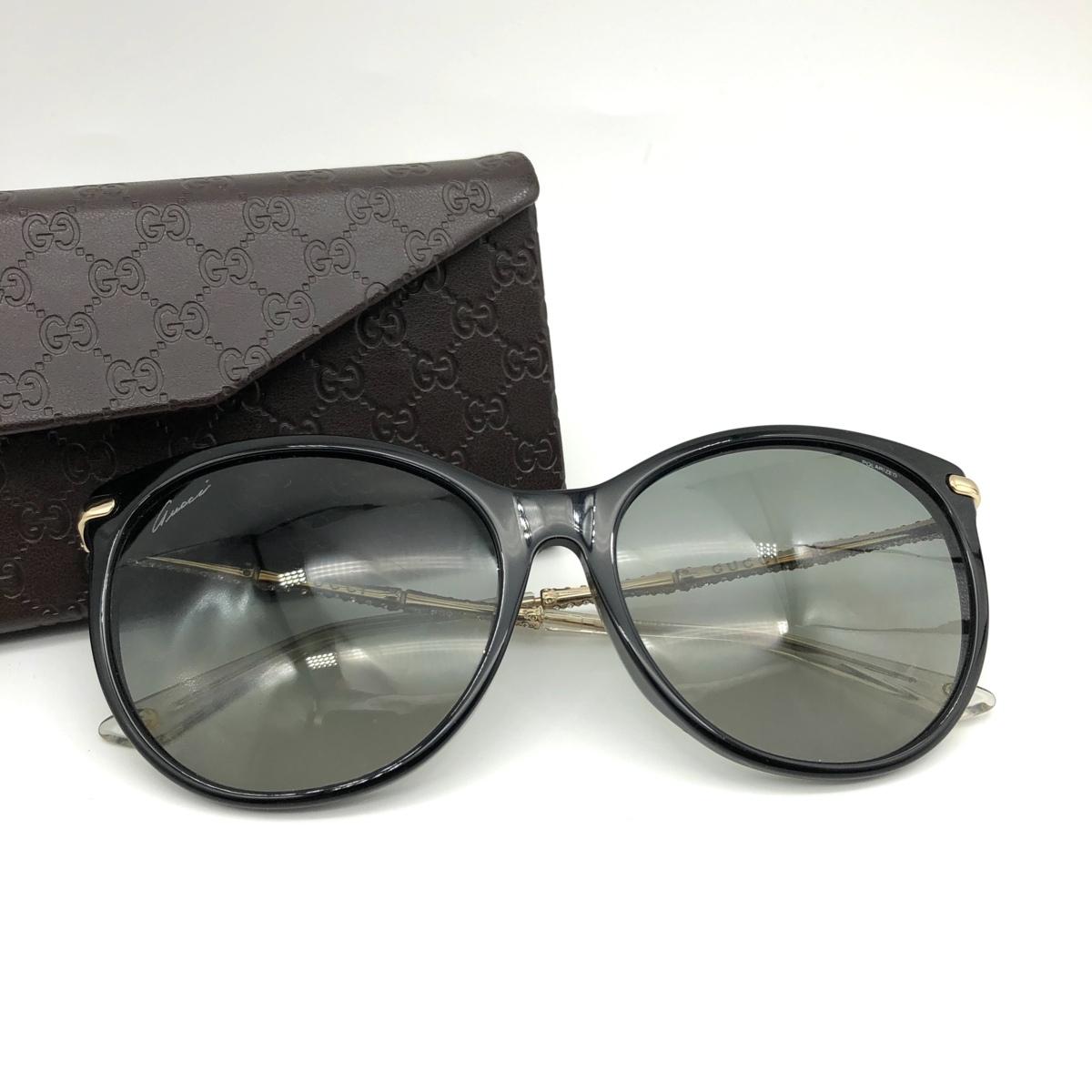  １円~ 超 グッチ/GUCCI サングラス/メガネ/眼鏡 ケース付き(サングラス)｜売買されたオークション情報、yahooの商品情報をアーカイブ公開 - オークファン 服飾小物