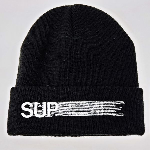  25a117 3 Supreme 20SS Motion Logo Beanie Black モーション ロゴ ビーニー 全タグ ニット帽(帽子)｜売買されたオークション情報、yahooの商品情報をアーカイブ公開 - オークファン 服飾小物