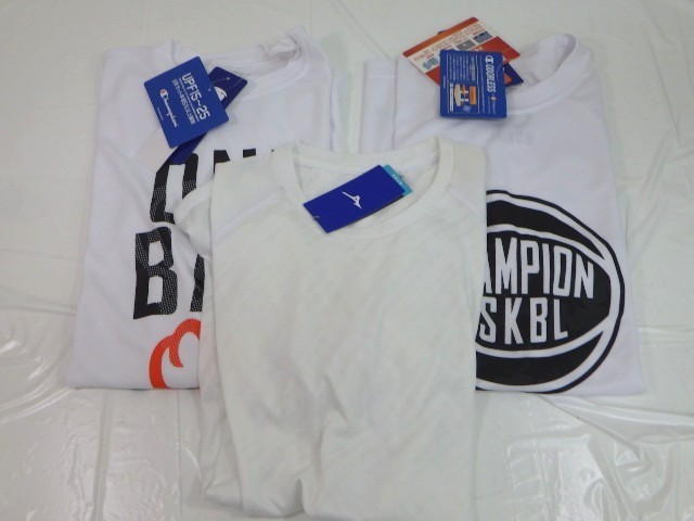 全国無料，新品 a06 バスケットボールウエア MIZUNO ジャカードTシャツ Champion プラクティスTシャツ サイズXL 3点セット(Tシャツ)｜売買されたオークション情報、yahooの商品情報をアーカイブ公開 - オークファン Tシャツ
