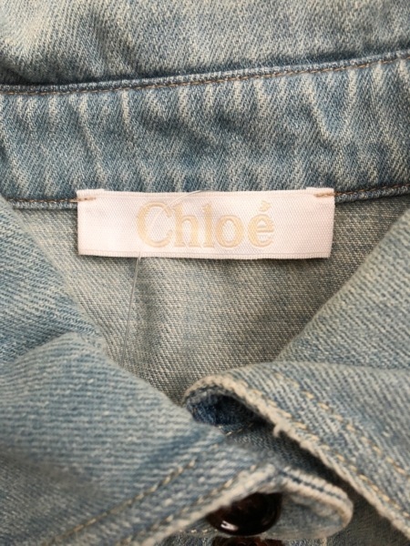 クロエ Chloe 長袖シャツブラウス サイズ38 M - ライトブルー 
