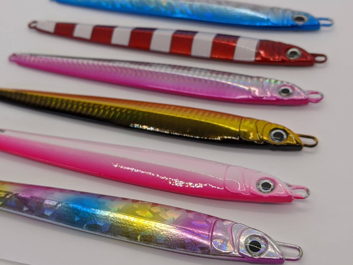 ジグ 150g×6コセット ゼブラグロー含む ジギング 青物 ブリ ヒラマサ