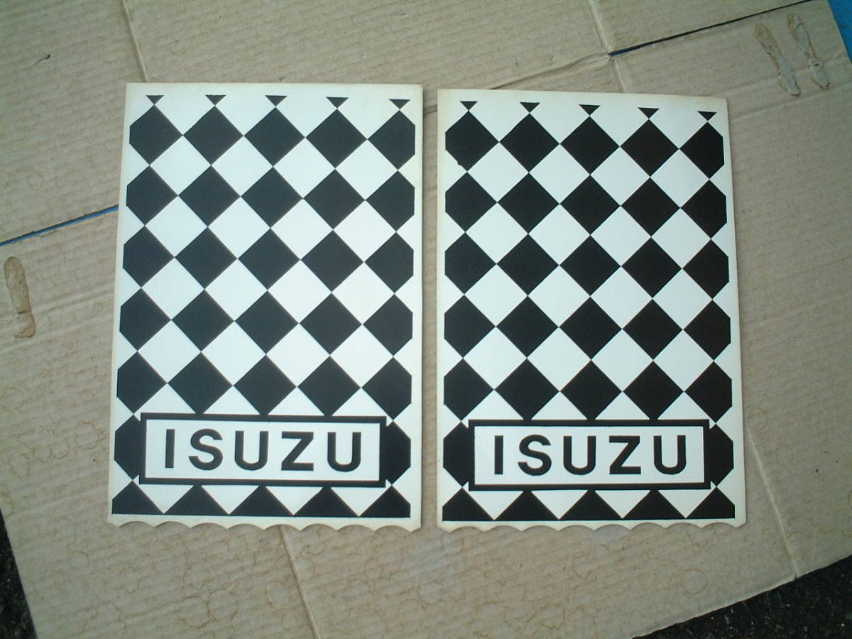 新作入荷，爆買い 当時物 旧車 昭和40年代 いすゞ 白/黒ドロヨケ2枚 エルフ 商用車 シングルタイヤ等 レトロ デコトラ(外装)｜売買されたオークション情報、yahooの商品情報をアーカイブ公開 - オークファン いすゞ用