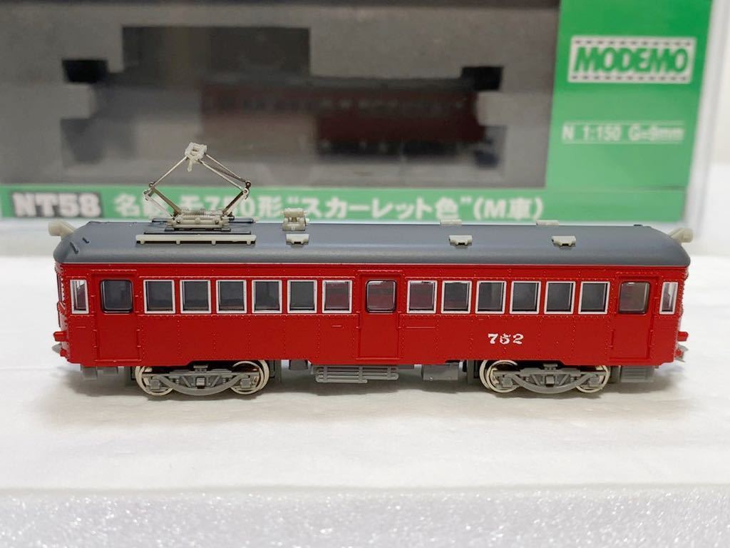 MODEMO モデモ NT58 名鉄 モ750形 スカーレット色 (M車) Nゲージ ,個人