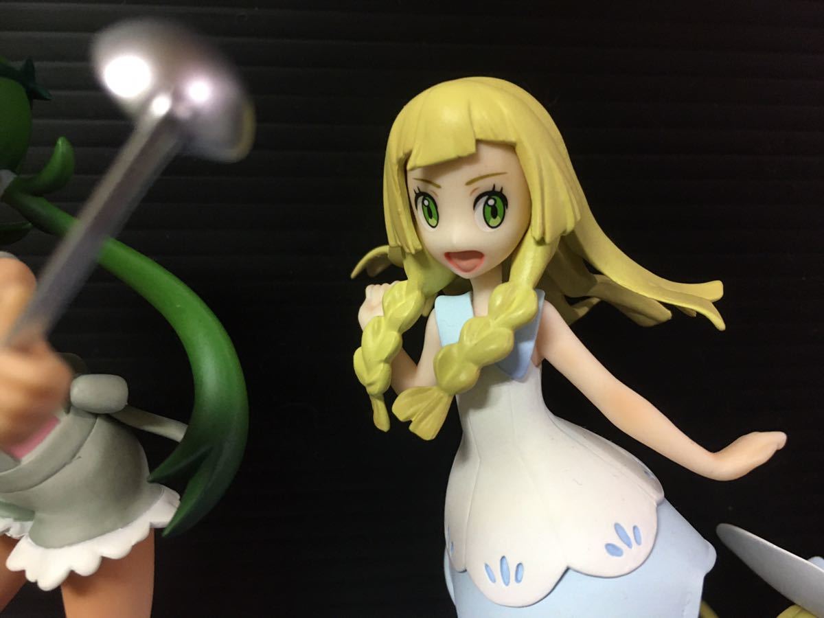 ポケモン フィギュア リーリエ マオ アママイコ シロン アローラロコン