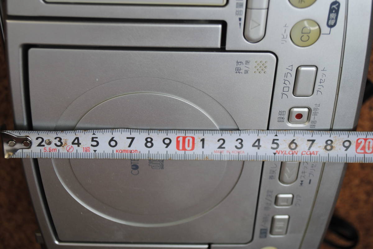け468 TOSHIBA CDラジオカセットレコーダー TY-CDK5 リモコン付き 2011