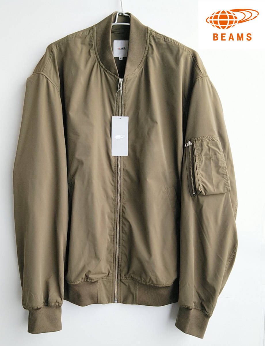 BEAMS ma-1 ボンバージャケット カーキ BEAMS ビームス MA-1 ブルゾン