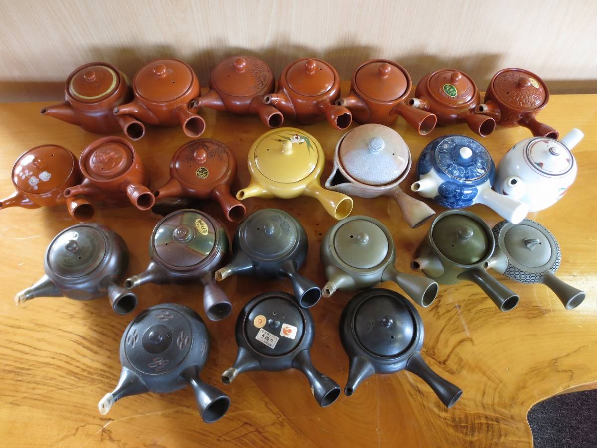 煎茶道具 備前焼 時代物 | 茶道具 古美術品 うぶ品 横手急須 月煎茶 