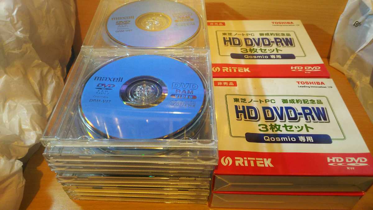 maxell DVD-RAM 20枚 RiTEK DVD-RW 12枚数 東芝 ノートPC Qosmio 専用(DVD-RAM)｜売買された ...
