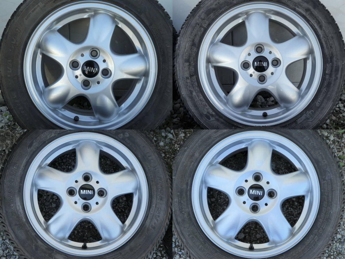 BMW ミニ R53 R50 スタッドレスタイヤ 195/55R15 5.5J R56 R55流用 