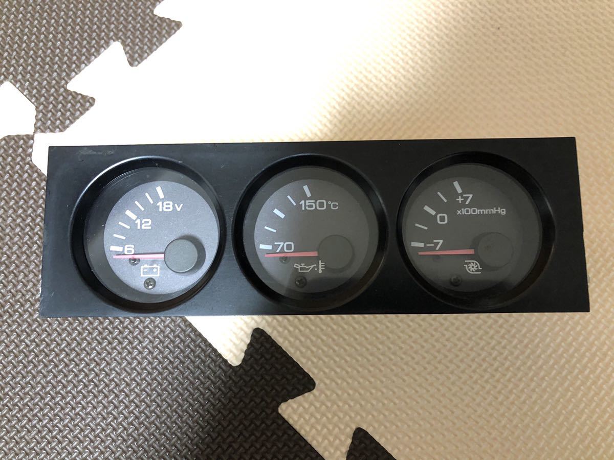 日産スカイライン R32GT-R BNR32 純正 サブメーター 3連メーター 