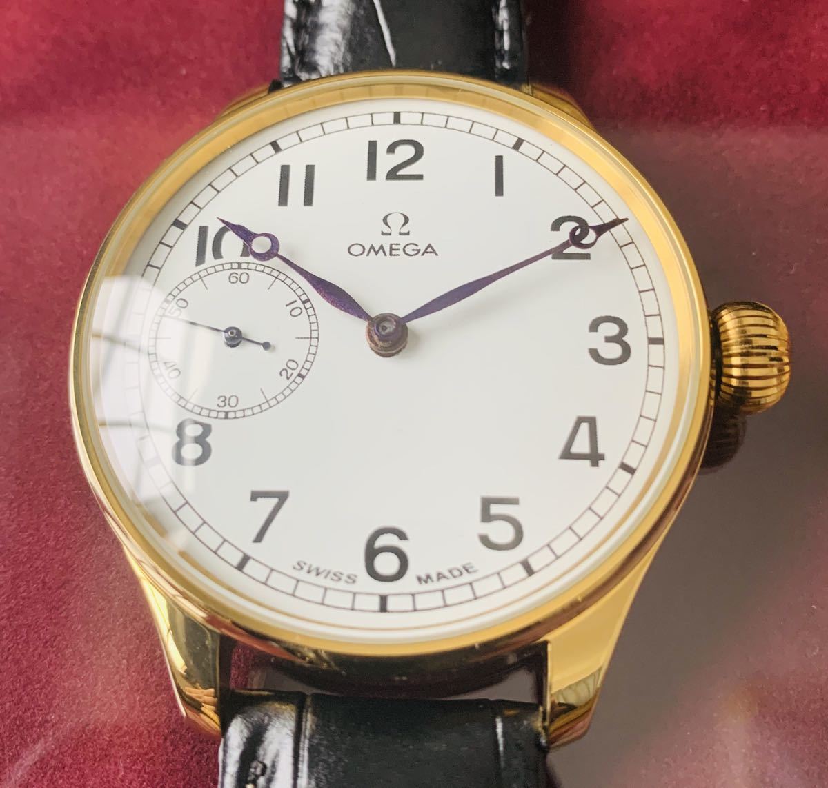 【気品あるれる文字盤♪】オメガOmega◆OH済◆在庫限り◆極美品★1909年 ヴィンテージ腕時計手巻メンズ アンティーク動作良好中古OM09252_7