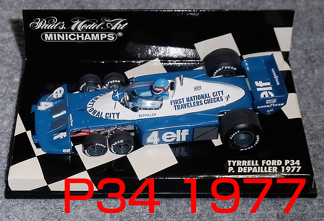 1/43 TYRRELL FORD P34 1977P.ドゥパイエ 1⁄43 ティレル P34 デュパイユ 1977 P34⁄2 6輪車 Tyrrell 6