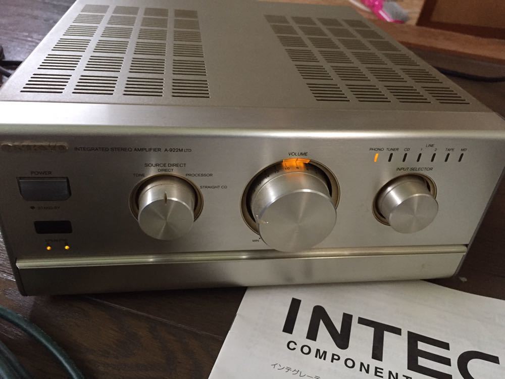 ONKYO A-922M プリメインアンプ A－922M A-5VL 66ACA-7 ONKYO A