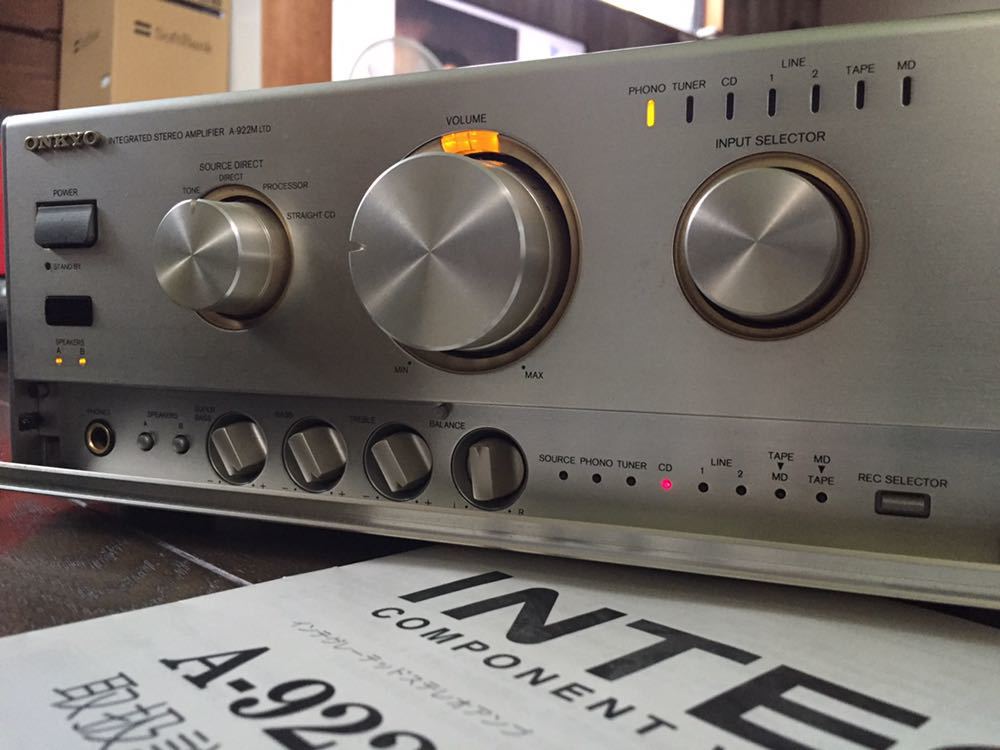 ONKYO A-922M プリメインアンプ A－922M A-5VL 66ACA-7 ONKYO A
