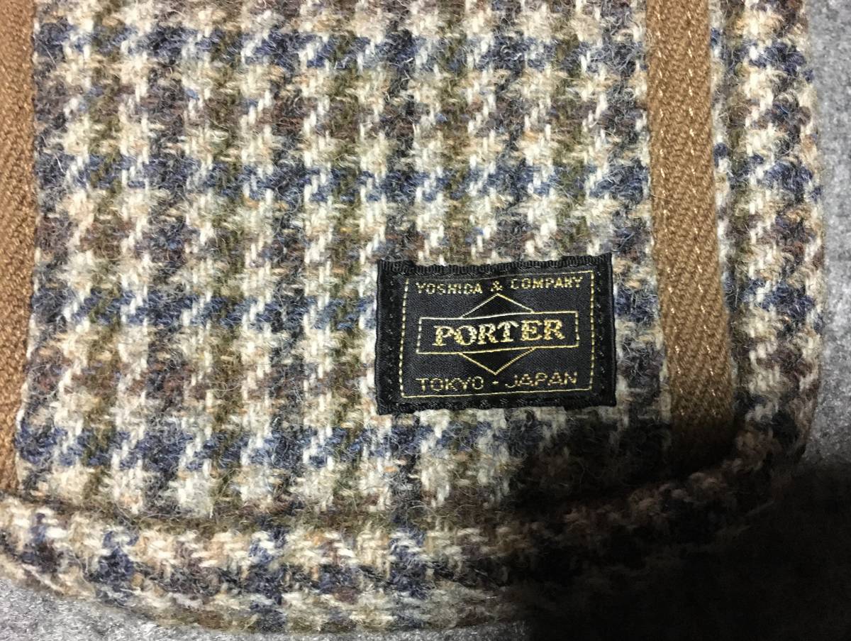 貴重 00's PORTER × BEAMS コラボ ハリスツイード ショルダーバッグ