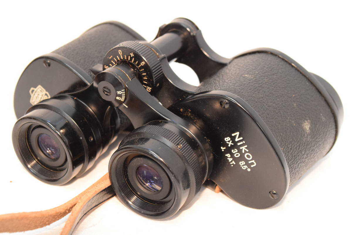 N★Nikon ニコン 双眼鏡 8×30 8x30 8.5° 富士山マーク 双眼鏡 説明書 革ケース付き☆