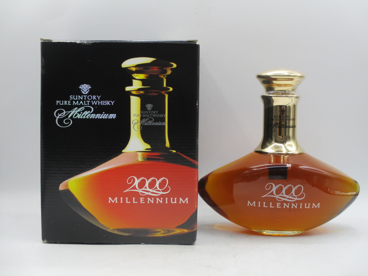 全国無料 同梱OK商品 SUNTORY WHISKY MILLENNIUM サントリー ピュアモルト ウイスキー ミレニアム 2000 箱入 700ml 43% 古酒 X27176(日本)｜売買されたオークション情報、yahooの商品情報をアーカイブ公開 - オークフ 日本