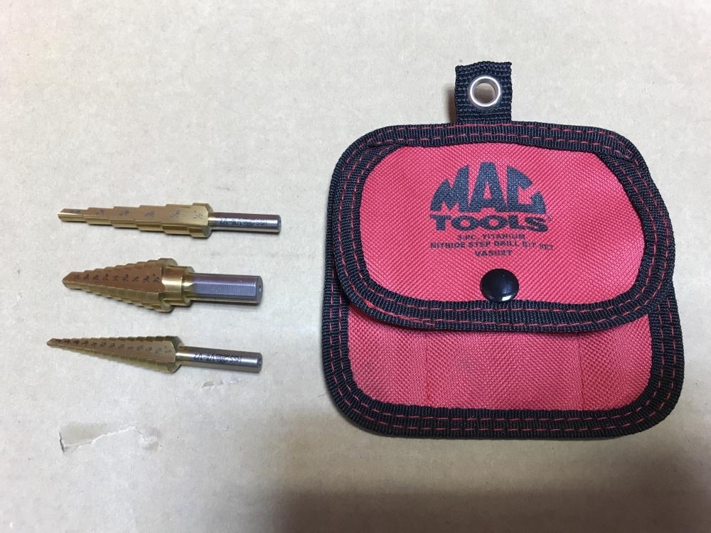  003 品 価格 MACTOOLS チタンコート ステップドリルセット 3pcs. VA502T(その他)｜売買されたオークション情報、yahooの商品情報をアーカイブ公開 - オークファン その他
