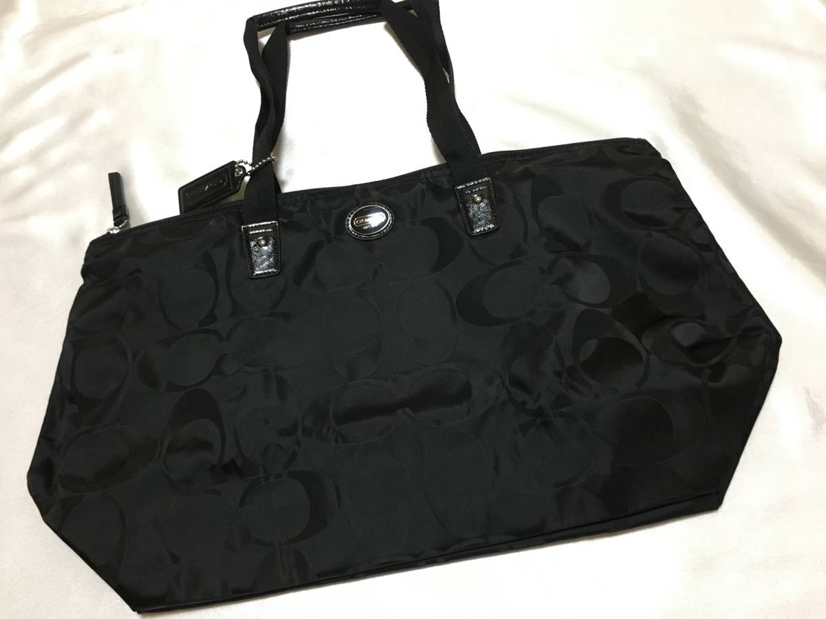 新品】COACH コーチ シグネチャー エコバック・トートバック、ポーチ 