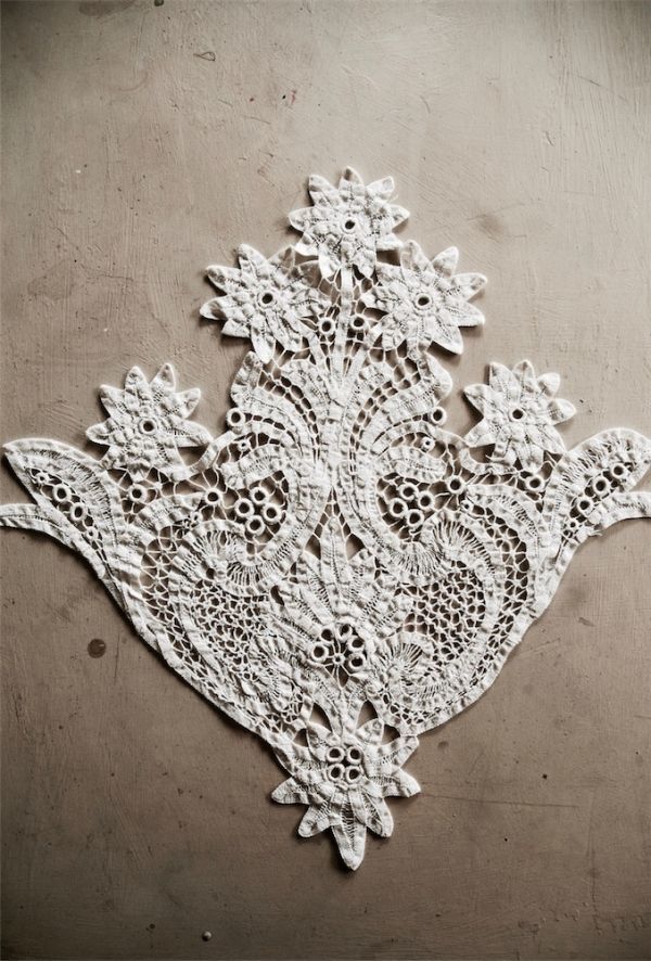 50x52cm フランスアンティーク 1900年初頭 手刺繍手縫 リネン