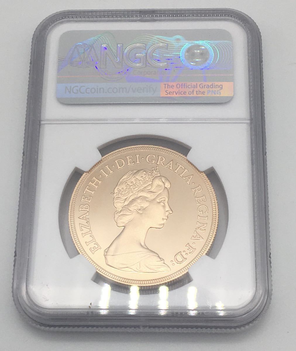 1981金貨イギリス プルーフ ソブリン 5ポンド エリザベス 金貨 PR69 (NGC)