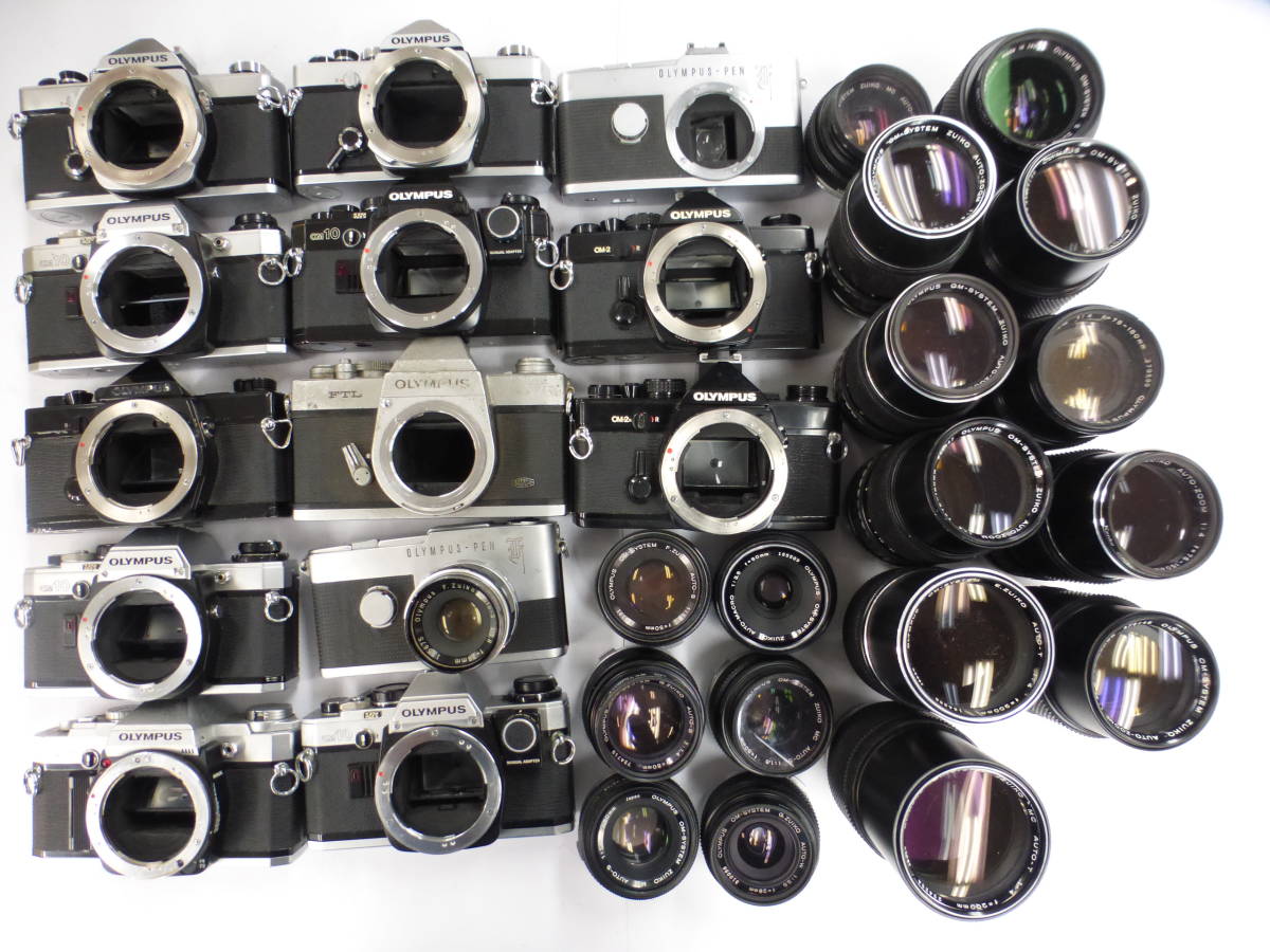 OM-1 OLYMPUS ジャンク2台セットOLYMPUS フリマ 部品取り用 ME PENTAX 