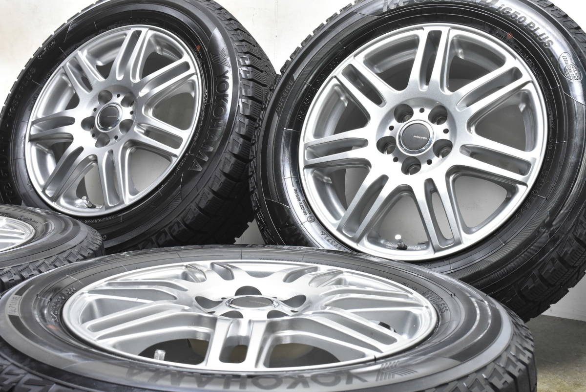 アルミホイール 15インチ 4本セット　美品 バリ溝】トヨタ車専用設計 ミルアス 15in 6J +43 PCD100 ヨコハマ