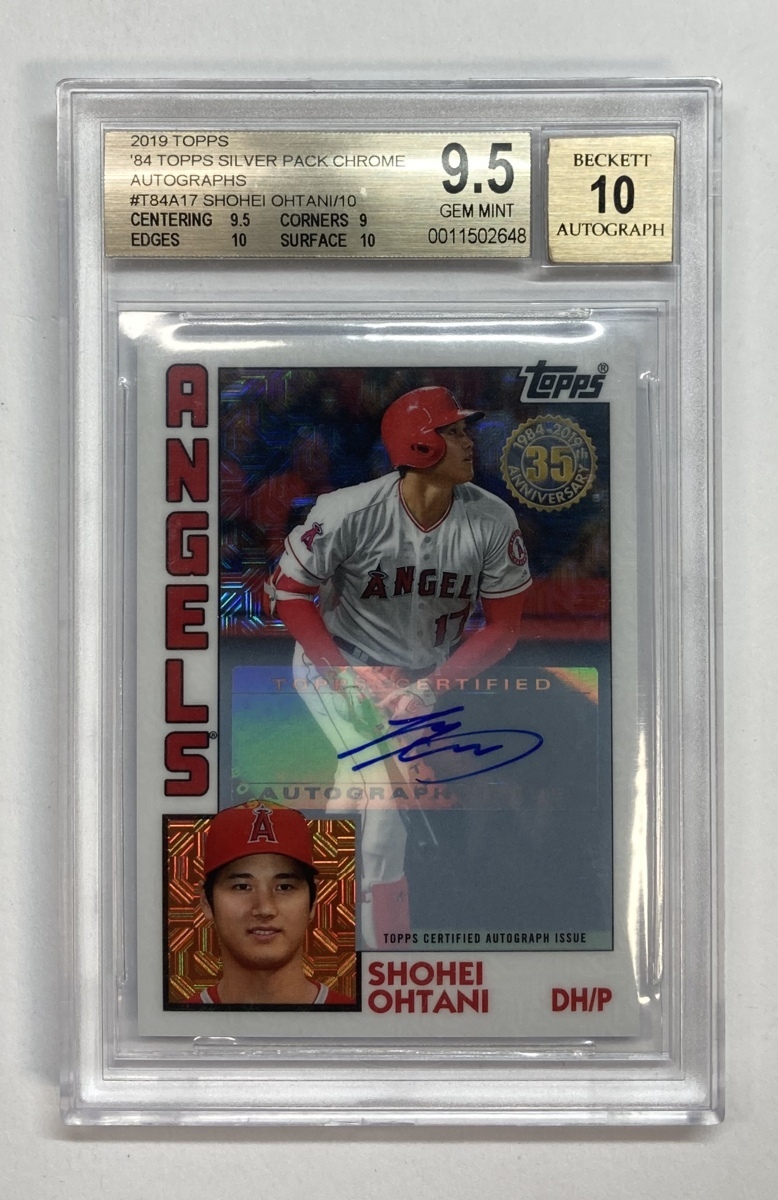 10枚限定!状態完璧】大谷翔平直筆サイン 2019 Topps '84 Silver Pack