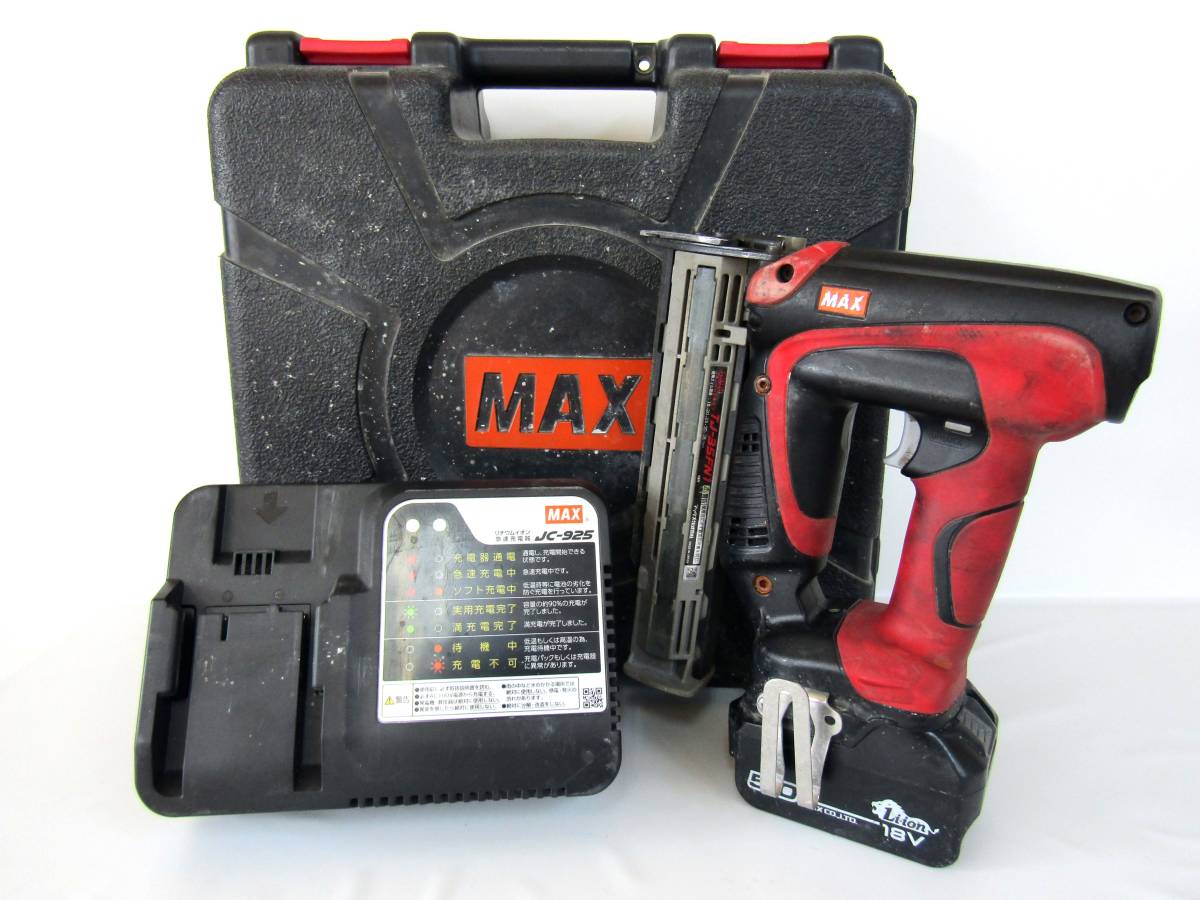 送料無料，高品質 8284 MAX マックス 充電式 フィニッシュネイラ TJ-35FN1 電動工具(電動工具セット)｜売買されたオークション情報、yahooの商品情報をアーカイブ公開 - オークファン 電動工具セット